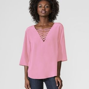 NWT Bailey 44 Trellis Top (Pink)